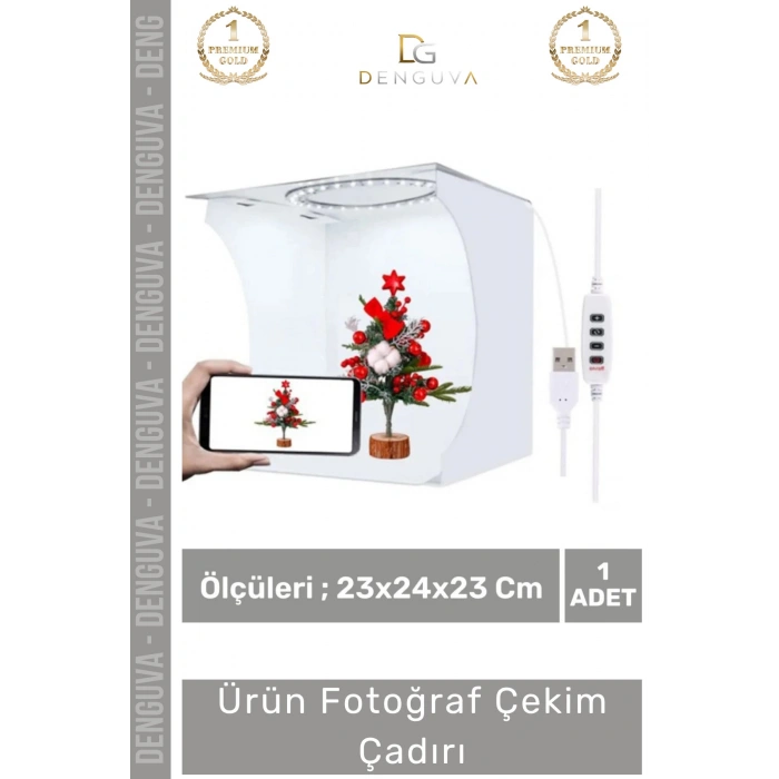 #FotoğrafÇadırı Led Işıklı Profesyonel Katlanır Portatif Manyetik Beyaz Zemin Ürün Fotoğraf Çekim Çadırı