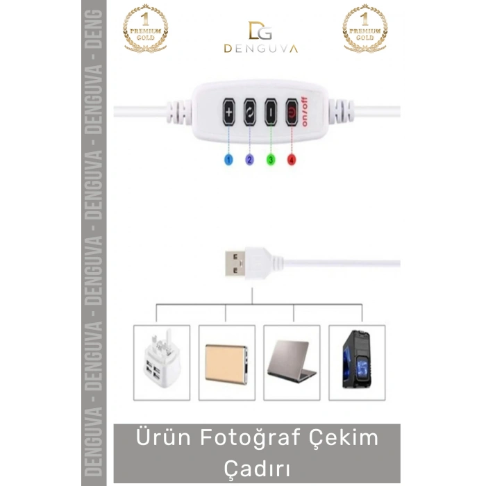 #FotoğrafÇadırı Led Işıklı Profesyonel Katlanır Portatif Manyetik Beyaz Zemin Ürün Fotoğraf Çekim Çadırı