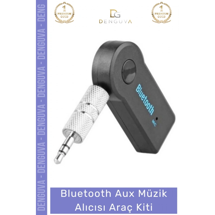 #AraçKiti Kablosuz Bluetooth Ses Aktarım Modülü Mikrofonlu Handsfree Aux Müzik Alıcısı Araç Kiti
