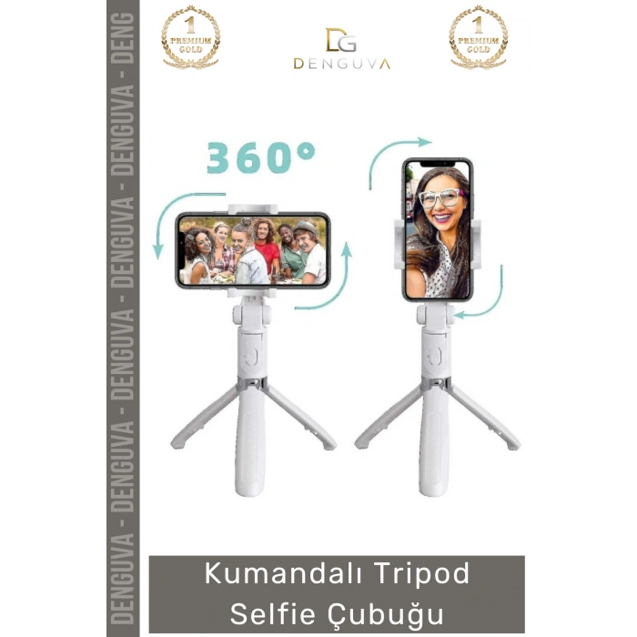 #TripodÇubuk Katlanabilir Stabil Çekim Dönebilen Bluetooth Taşınabilir Kumandalı Tripod Selfie Çubuğu