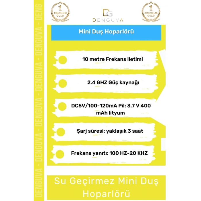 #Hoparlör Su Geçirmez Bluetooth Mikrofonlu Vantuzlu Şarjlı Taşınabilir Duş Kamp Sahil Hoparlörü