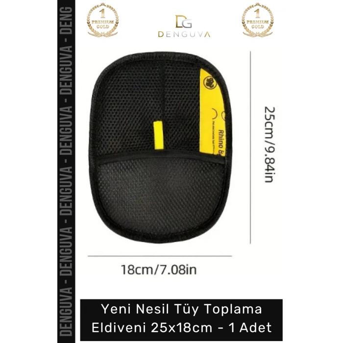 #TüyEldiveni Yeni Nesil Mikrofiber Kedi Köpek Evcil Hayvan Pratik Temizleme Toz Tüy Toplama Eldiveni 25x18cm - 1 Adet