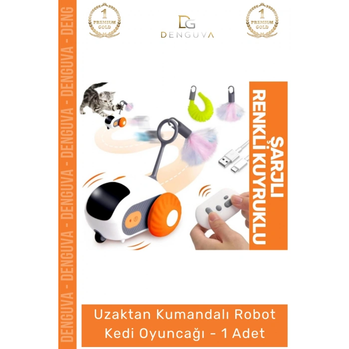 #KediOyuncağı Şarjlı Hareketli İnteraktif Eğlenceli Kedi Oyun Uzaktan Kumandalı Robot Kedi Oyuncağı