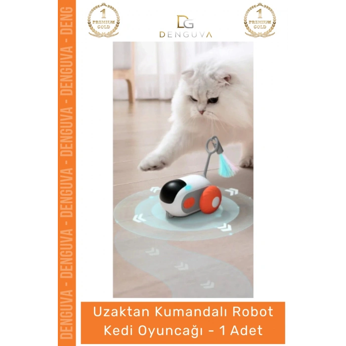 #KediOyuncağı Şarjlı Hareketli İnteraktif Eğlenceli Kedi Oyun Uzaktan Kumandalı Robot Kedi Oyuncağı
