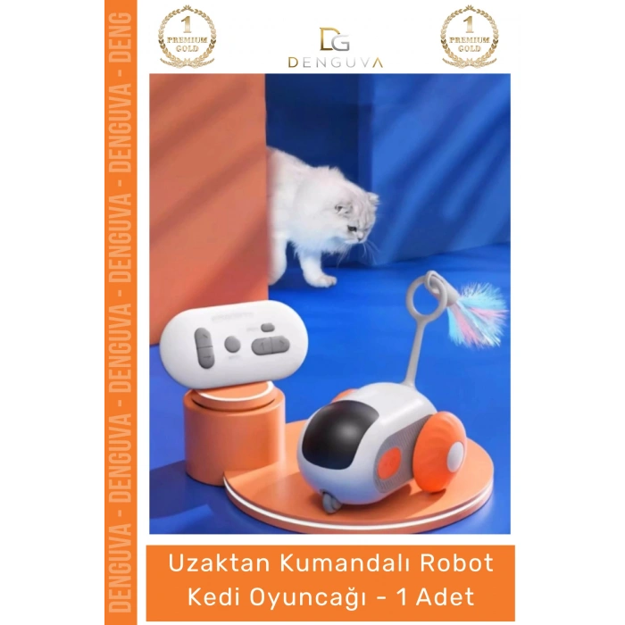 #KediOyuncağı Şarjlı Hareketli İnteraktif Eğlenceli Kedi Oyun Uzaktan Kumandalı Robot Kedi Oyuncağı