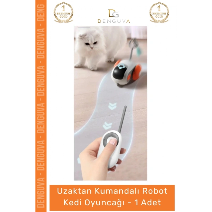 #KediOyuncağı Şarjlı Hareketli İnteraktif Eğlenceli Kedi Oyun Uzaktan Kumandalı Robot Kedi Oyuncağı