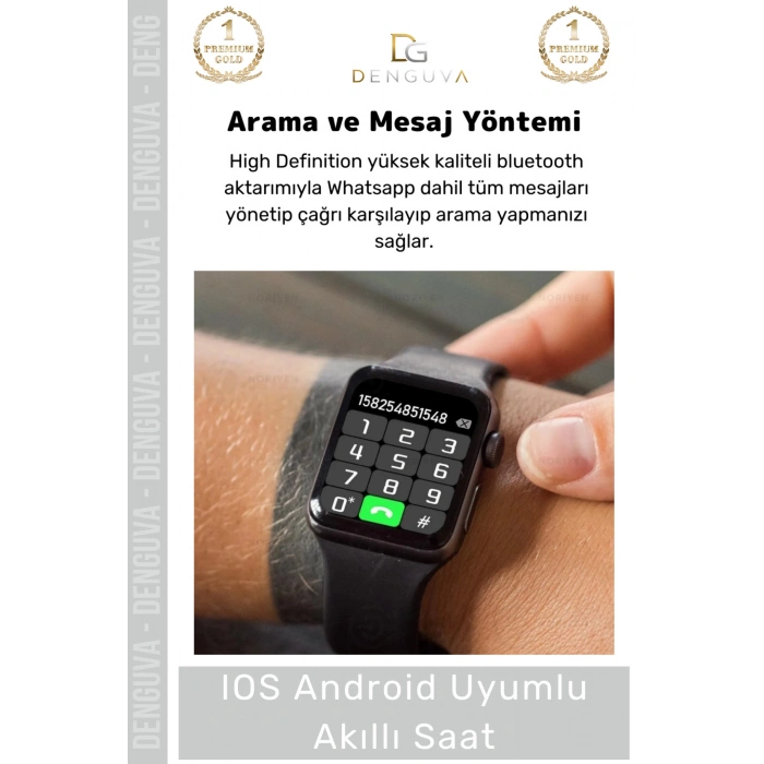 #AkıllıSaat Premium T500 Plus Ips Ekran Spor Sağlık Sensörlü Android Tansiyon Nabız Ölçer Akıllı Saat