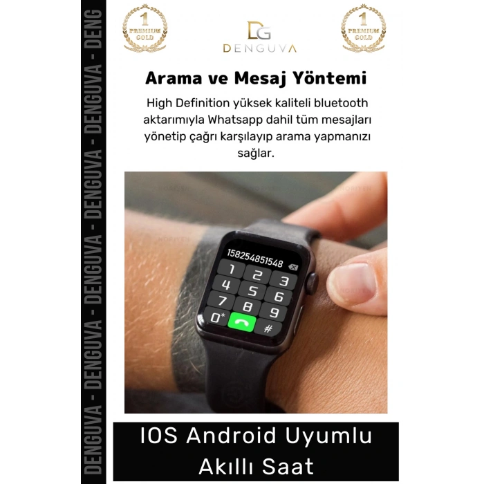 #AkıllıSaat Premium T500 Plus Ips Ekran Spor Sağlık Sensörlü Android Tansiyon Nabız Ölçer Akıllı Saat