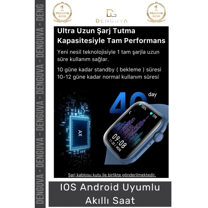 #AkıllıSaat Su Geçirmez 45mm T700s Simli Android Sağlık Sensörlü Bluetooth Aramalı Alarm Akıllı Saat