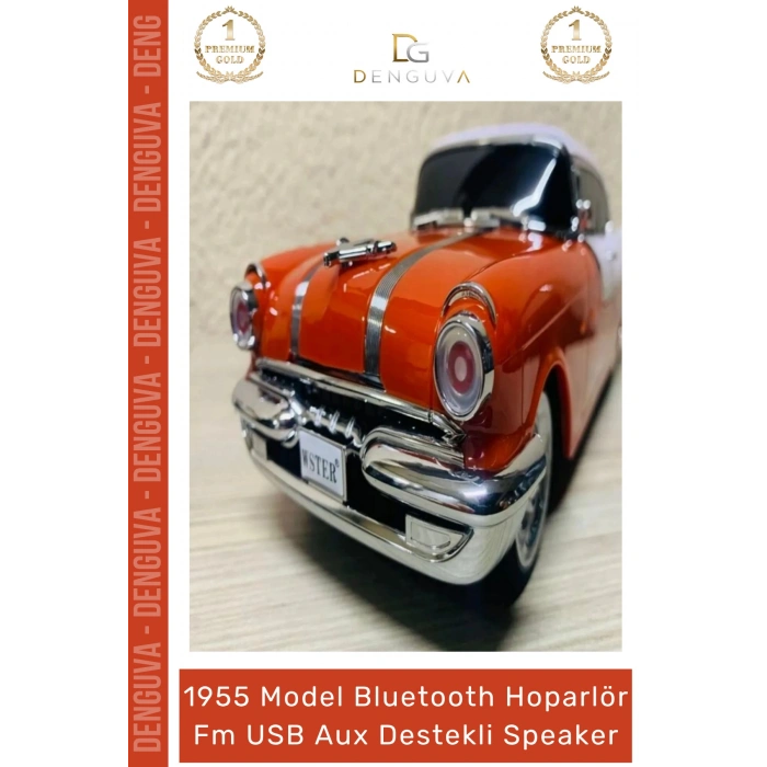 #Hoparlör Ultratekno WS598BT Pontiac 1955 Bluetooth Hoparlör TWS Bass FM Radyo USB Aux Destekli Speaker