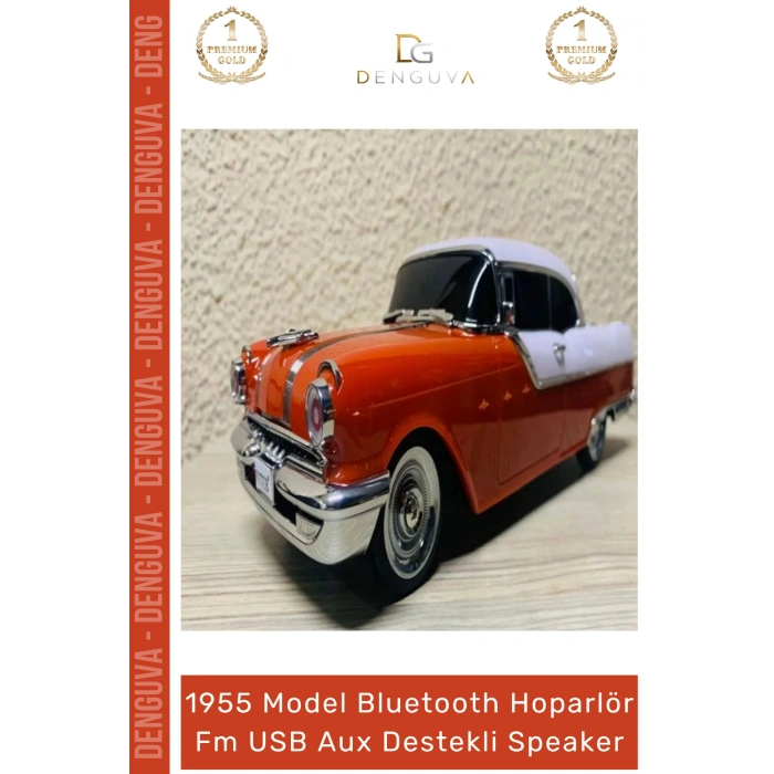 #Hoparlör Ultratekno WS598BT Pontiac 1955 Bluetooth Hoparlör TWS Bass FM Radyo USB Aux Destekli Speaker