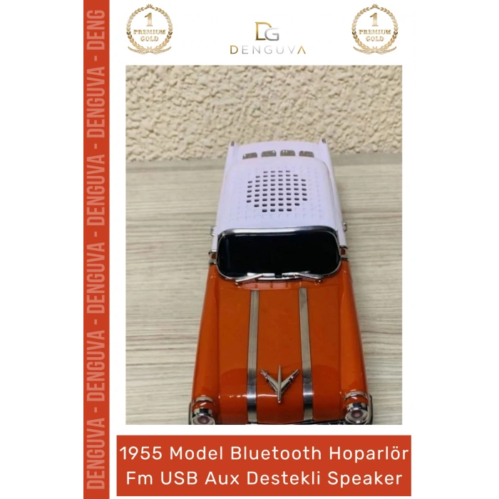 #Hoparlör Ultratekno WS598BT Pontiac 1955 Bluetooth Hoparlör TWS Bass FM Radyo USB Aux Destekli Speaker