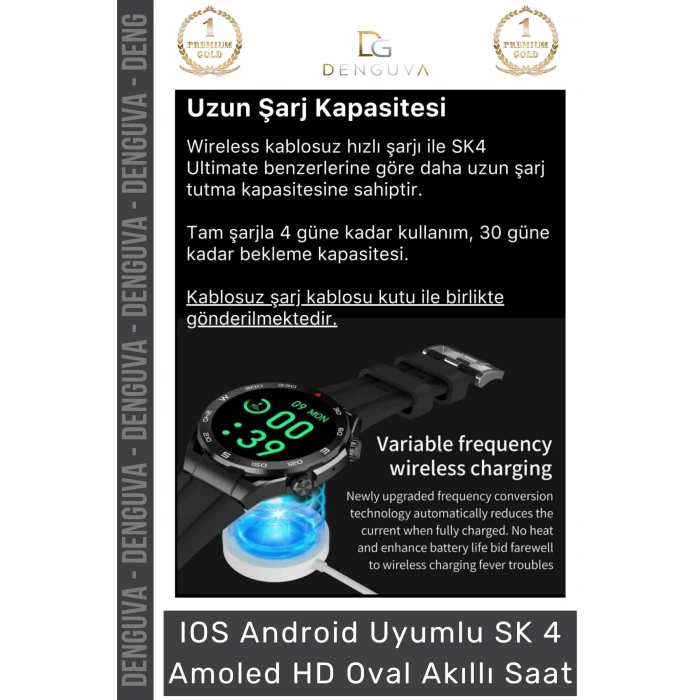 #AkıllıSaat Amoled Ekranlı Gri Metal Kordonlu GPS NFC Su Geçirmez IOS Android Uyumlu Akıllı Saat