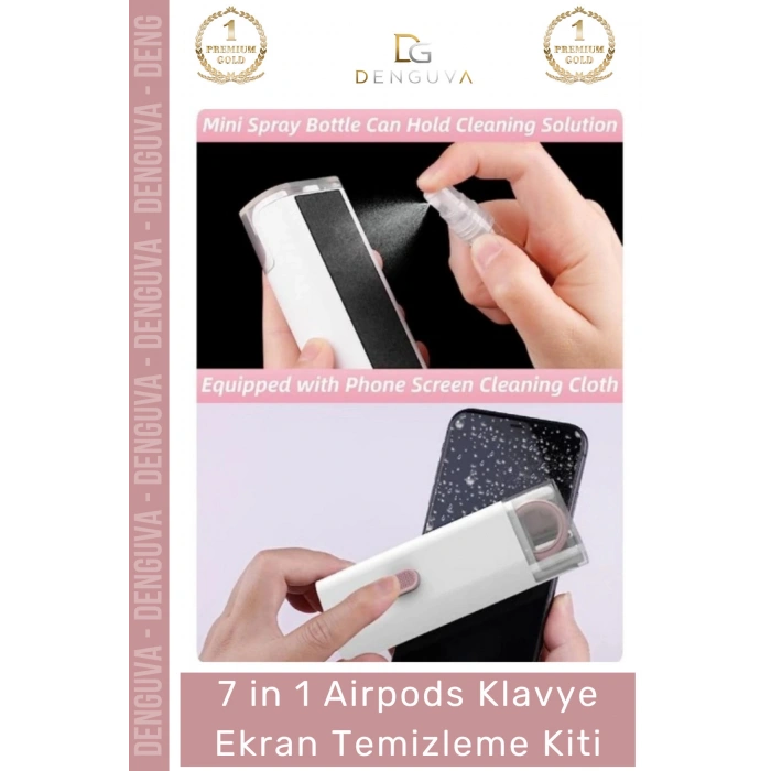 #TemizlemeKiti Çok Fonksiyonlu Güçlü Silikon Uçlu 7 in 1 Airpods Klavye Ekran Temizleme Kiti