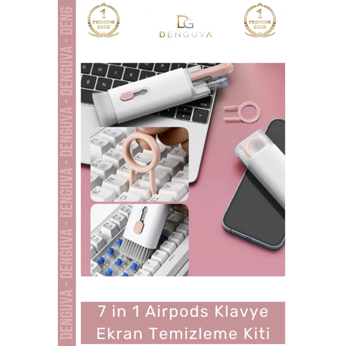 #TemizlemeKiti Çok Fonksiyonlu Güçlü Silikon Uçlu 7 in 1 Airpods Klavye Ekran Temizleme Kiti