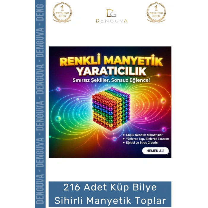 #MıknatısBilye Neodyum Mıknatıs Manyetik Bilye Stres Giderici Zeka Geliştirici Seti Adet Cube Küp Dymium