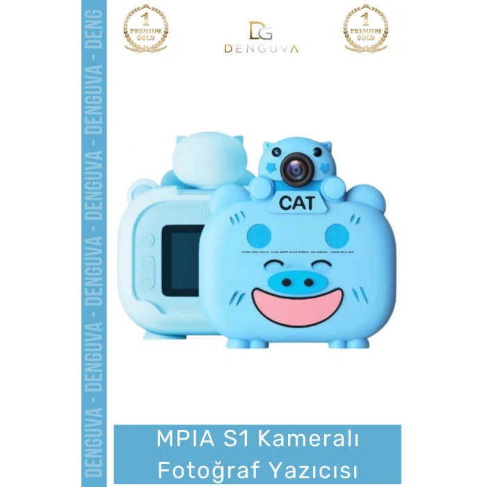 #FotoğrafMakinesi MPIA S1 Pembe Çocuk Kameralı Fotoğraf Yazıcısı 20 IPS Lens 1080p HD Ekran Kamera Selfie