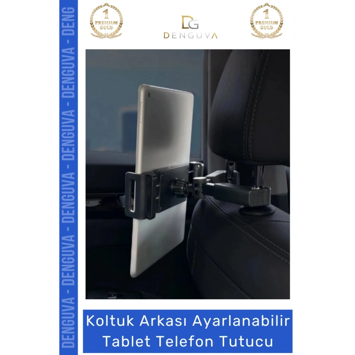 #TelefonTutucu Araç Arka Koltuk Başlık Uyumlu 360 Derece Döner Başlıklı Ayarlanabilir Tablet Telefon Tututcu