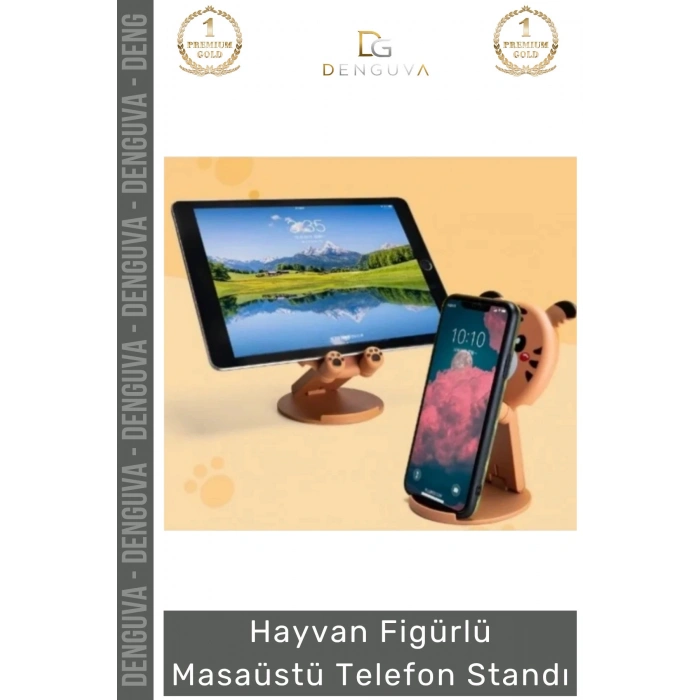 #TelefonStandı Sevimli Hayvan Tasarım Ergonomik Katlanabilir Tablet Figürlü Masaüstü Telefon Standı