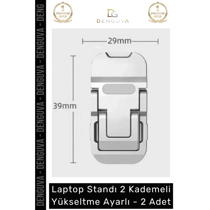 #TabletStandı Ergonomik Laptop Standı Bilgisayar Tutucu Yükseltici Portatif Yükseltme Ayarlı - 2- Adet