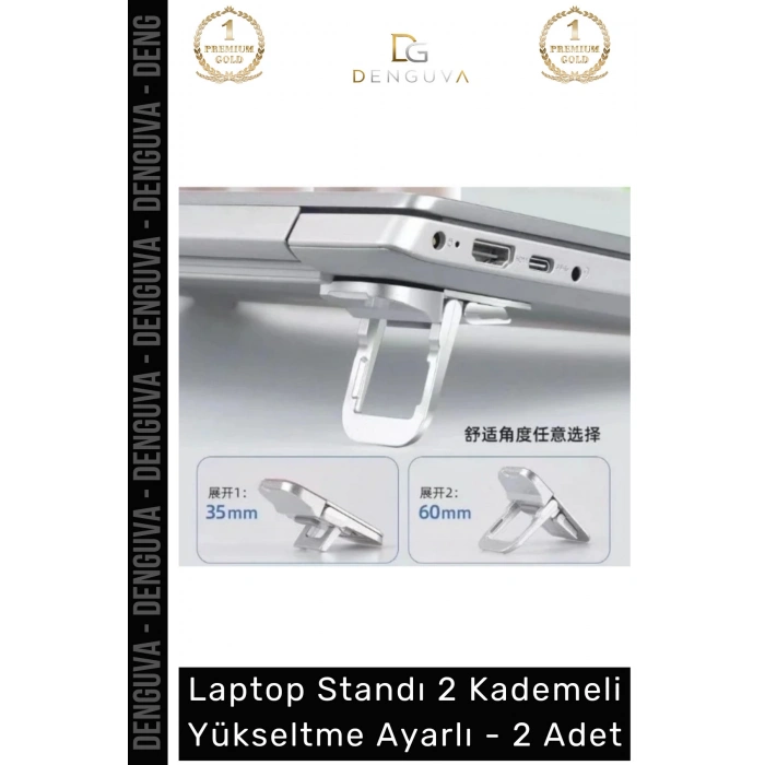#TabletStandı Ergonomik Laptop Standı Bilgisayar Tutucu Yükseltici Portatif Yükseltme Ayarlı - 2- Adet