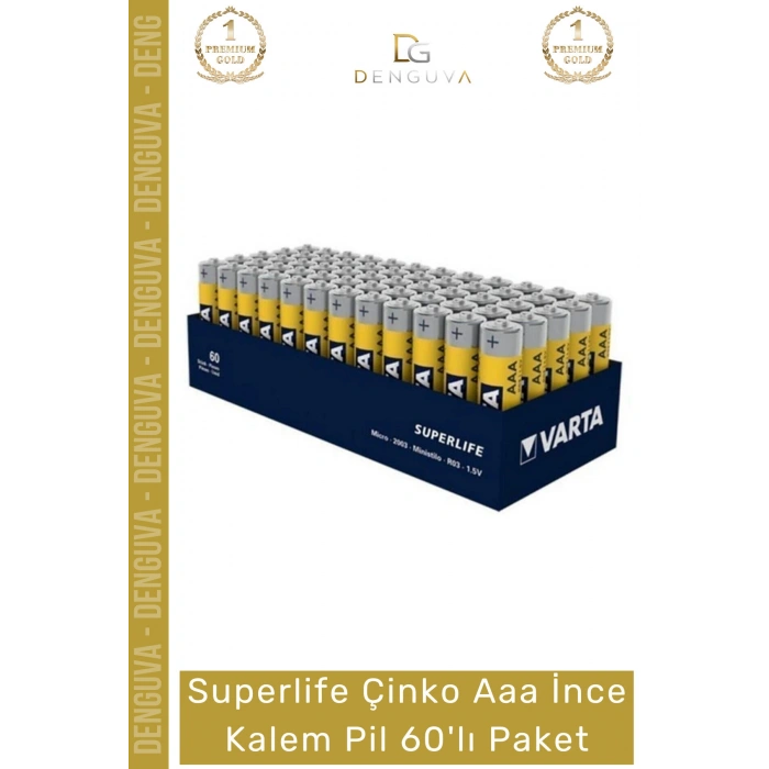 #Pil Superlife Çinko AAA R03 15V Karbon Ekonomik Mega Set Kumanda Saati İnce Kalem Pil 60lı
