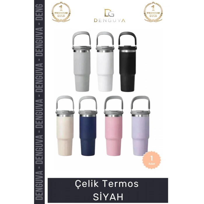#Termos Paslanmaz Vakumlu Sızdırmaz Mat Isı Yalıtımlı Dayanıklı Şık Ergonomik Çelik Termos