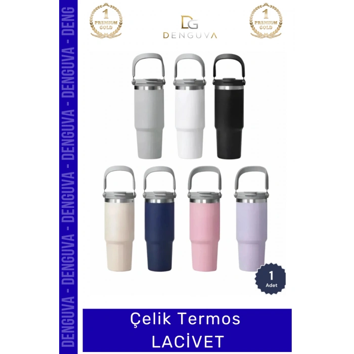 #Termos Paslanmaz Vakumlu Sızdırmaz Mat Isı Yalıtımlı Dayanıklı Şık Ergonomik Çelik Termos