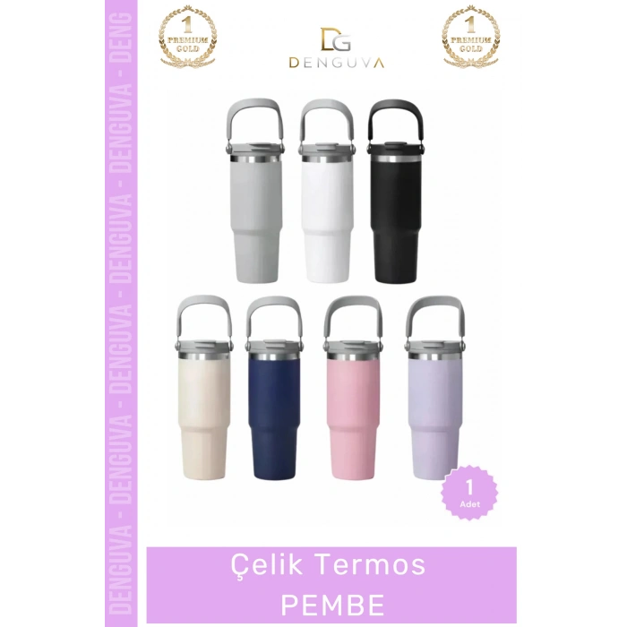 #Termos Paslanmaz Vakumlu Sızdırmaz Mat Isı Yalıtımlı Dayanıklı Şık Ergonomik Çelik Termos
