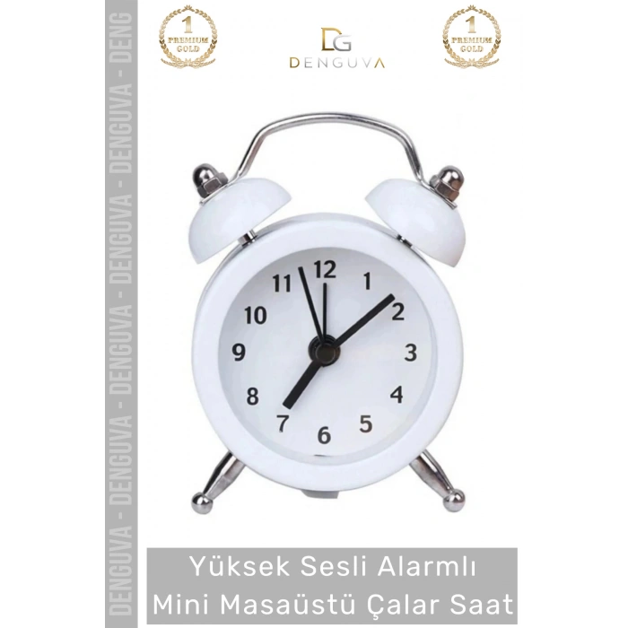 #ÇalarSaat Sessiz Akar Saniye Masaüstü Komodin Ofis Mutfak Salon Hediye Analog Dekoratif Çalar Saat
