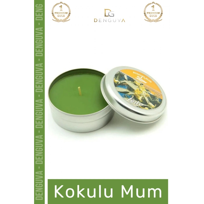 #MumOdaKokusu Dekoratif Hediyelik Modern Şık Metal Kutulu Kaliteli Mum Oda Kokusu 120G Teneke Kutu