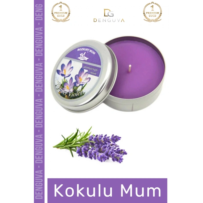 #MumOdaKokusu Dekoratif Hediyelik Modern Şık Metal Kutulu Kaliteli Mum Oda Kokusu 120G Teneke Kutu