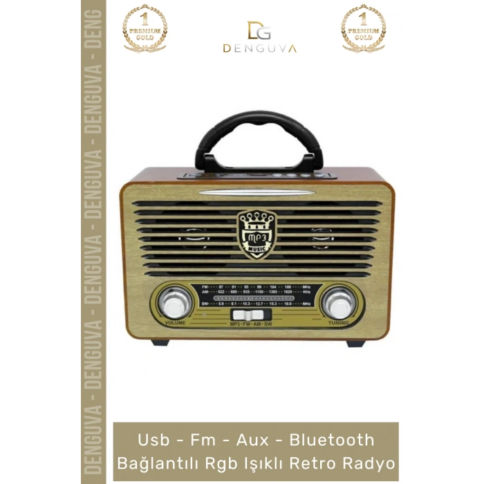 #Radyo Everton RT552 Bluetooth Nostalji Retro USB Güçlü Şarjlı Radyo Mp3 Player Müzik Kutusu