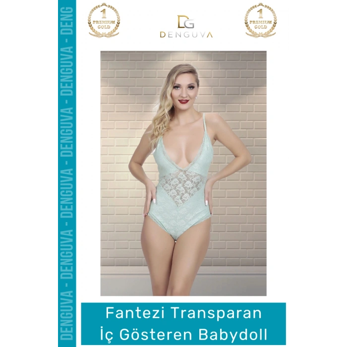 #FanteziBabydoll Lüks Dantel Detaylı Estetik Göz Alıcı Modern Feminen Transparan İç Gösteren Şık Babydoll