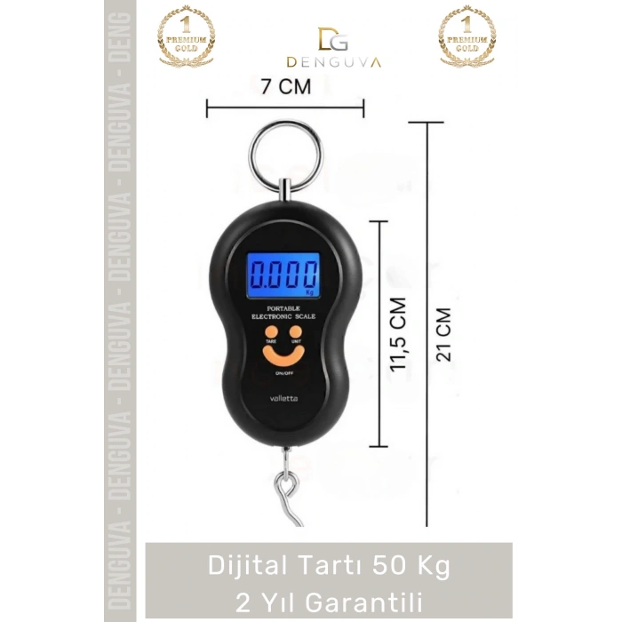 #BagajTartısı Elektronik Dijital El Kantarı Hassas Terazi Portatif Seyahat Tipi Askılı Bagaj Tartısı Max 50 Kg