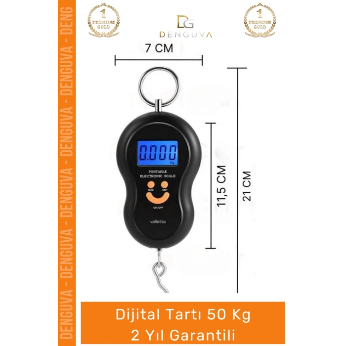 #BagajTartısı Elektronik Dijital El Kantarı Hassas Terazi Portatif Seyahat Tipi Askılı Bagaj Tartısı Max 50 Kg