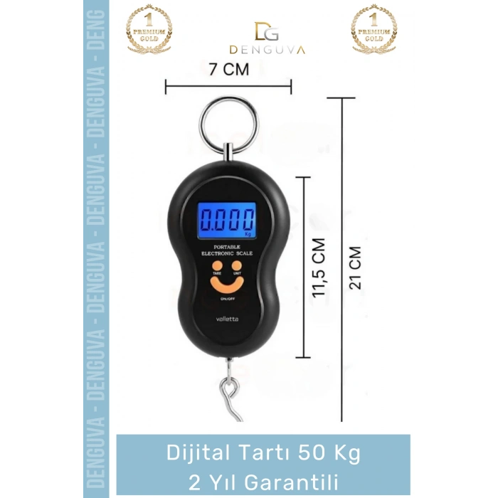 #BagajTartısı Elektronik Dijital El Kantarı Hassas Terazi Portatif Seyahat Tipi Askılı Bagaj Tartısı Max 50 Kg
