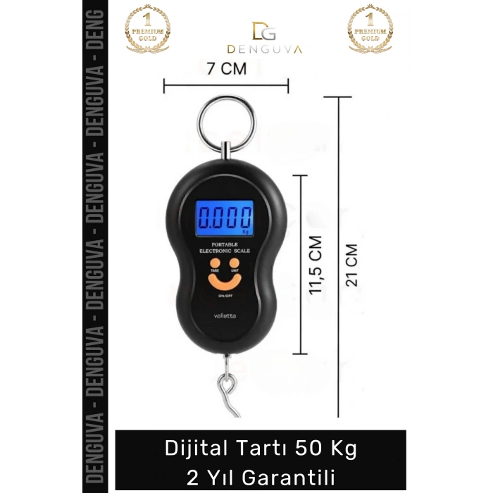 #BagajTartısı Elektronik Dijital El Kantarı Hassas Terazi Portatif Seyahat Tipi Askılı Bagaj Tartısı Max 50 Kg