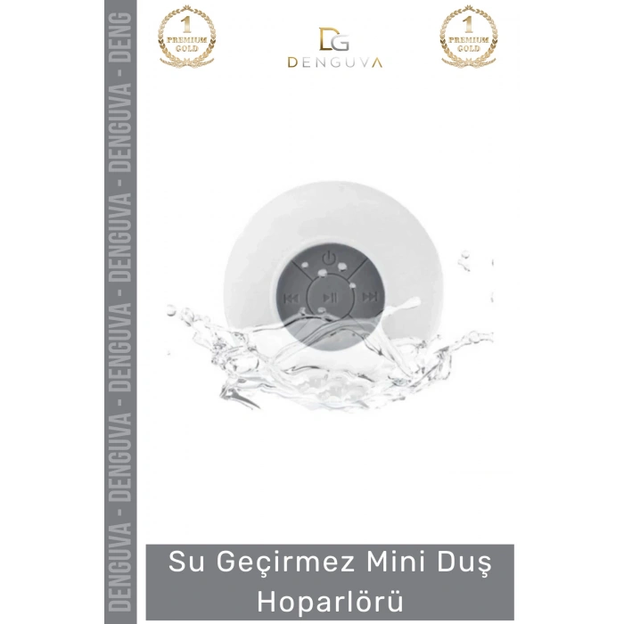 #Hoparlör Bluetooth Su Geçirmez Vantuzlu Dahili Mikrofonlu Kablosuz Şarjlı Duş Kamp Sahil Hoparlör