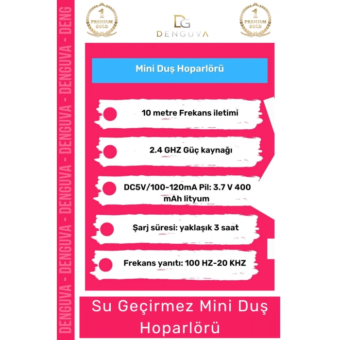 #Hoparlör Bluetooth Su Geçirmez Vantuzlu Dahili Mikrofonlu Kablosuz Şarjlı Duş Kamp Sahil Hoparlör