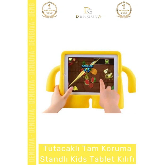 #TabletTutucu Apple iPad 7 8 9 Nesil 10 2 Inç Yumuşak Dokulu Tutacaklı Darbe Tam Koruma Standlı Kids