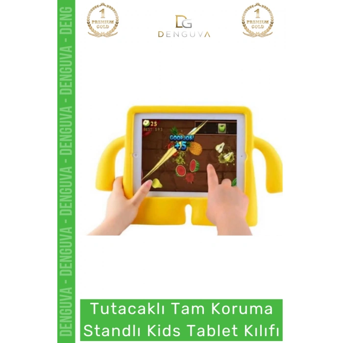 #TabletTutucu Apple iPad 7 8 9 Nesil 10 2 Inç Yumuşak Dokulu Tutacaklı Darbe Tam Koruma Standlı Kids
