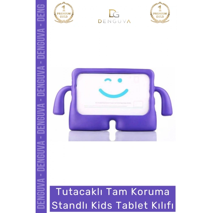 #TabletTutucu Apple iPad 7 8 9 Nesil 10 2 Inç Yumuşak Dokulu Tutacaklı Darbe Tam Koruma Standlı Kids