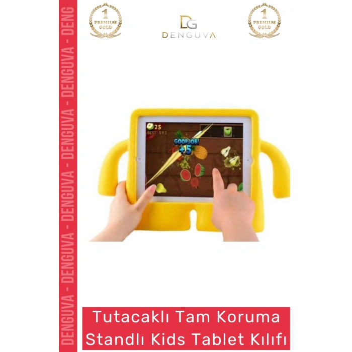 #TabletTutucu Apple iPad 7 8 9 Nesil 10 2 Inç Yumuşak Dokulu Tutacaklı Darbe Tam Koruma Standlı Kids