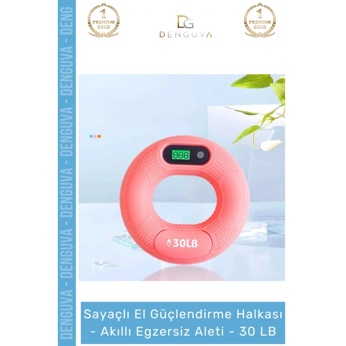 #ElYayı Dijital Ekranlı El Güçlendirici Bilek Antrenman Silikon Akıllı Egzersiz Aleti 30 LB - 1 Adet