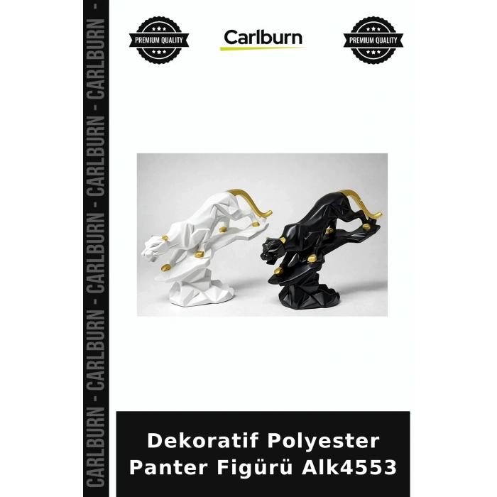 Dekoratif Polyester Panter Figürü Ofis Dekorasyonu Yeni Ev Hediyesi Masa Dekoru
