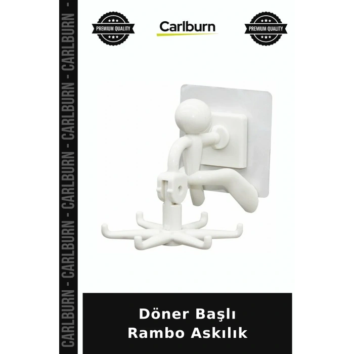 Döner Başlı Rambo Askılık Duvara Monte Duvar Askılığı