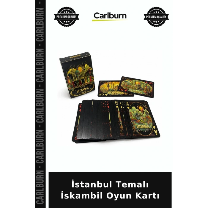 İstanbul Temalı İskambil Oyun Kartı
