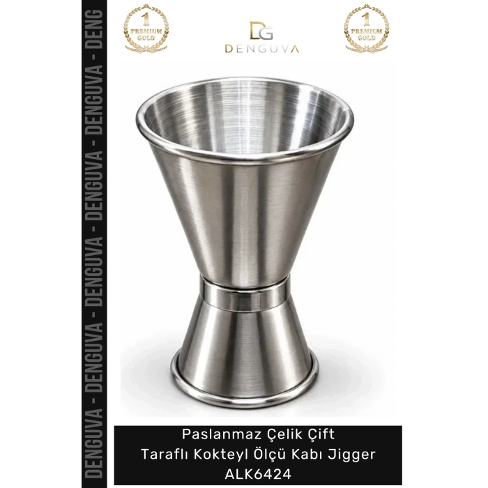 #Jigger Bar Ekipmanı Barmen Paslanmaz Çelik Çift Taraflı Kokteyl Ölçü Kabı Jigger Alk6424