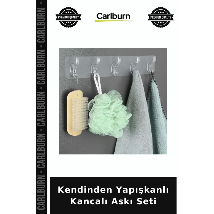 Kendinden Yapışkanlı Kancalı Askı Seti Ev Gereci